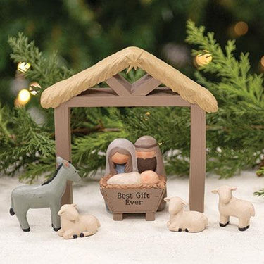 6/Set, Best Gift Ever Resin Nativity - The Fox Decor